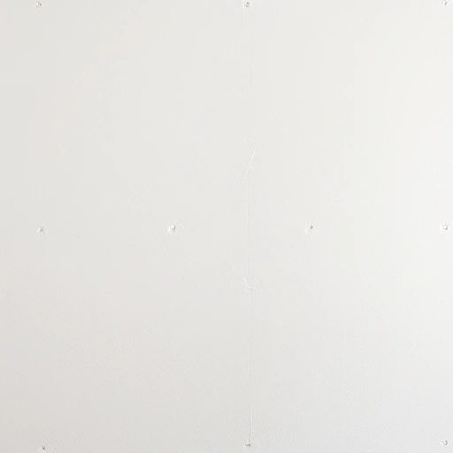 A close-up view of a freshly installed drywall panel on a wall, showing the smooth plastered surface and subtle texture of the gypsum board, with neutral tones and soft lighting, no people, no furniture, no text or logos