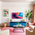 Elevate Your TV Room with a Splash of Color