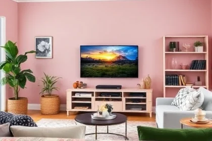 Add Some Color to Your TV Room