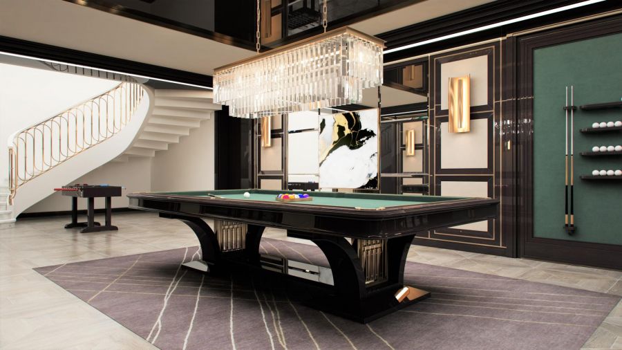 Фото 48 — Ремонт бильярдной комнаты с акустической обработкой