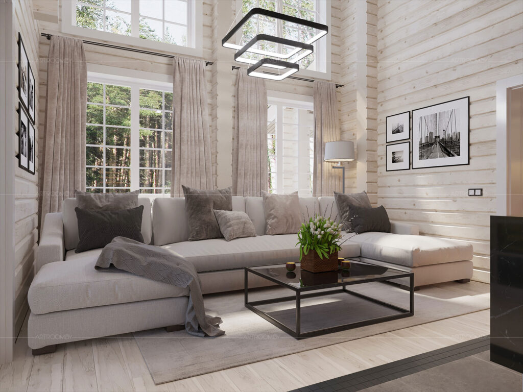 Фото 76 — Строительство дома из бруса: экологично и стильно