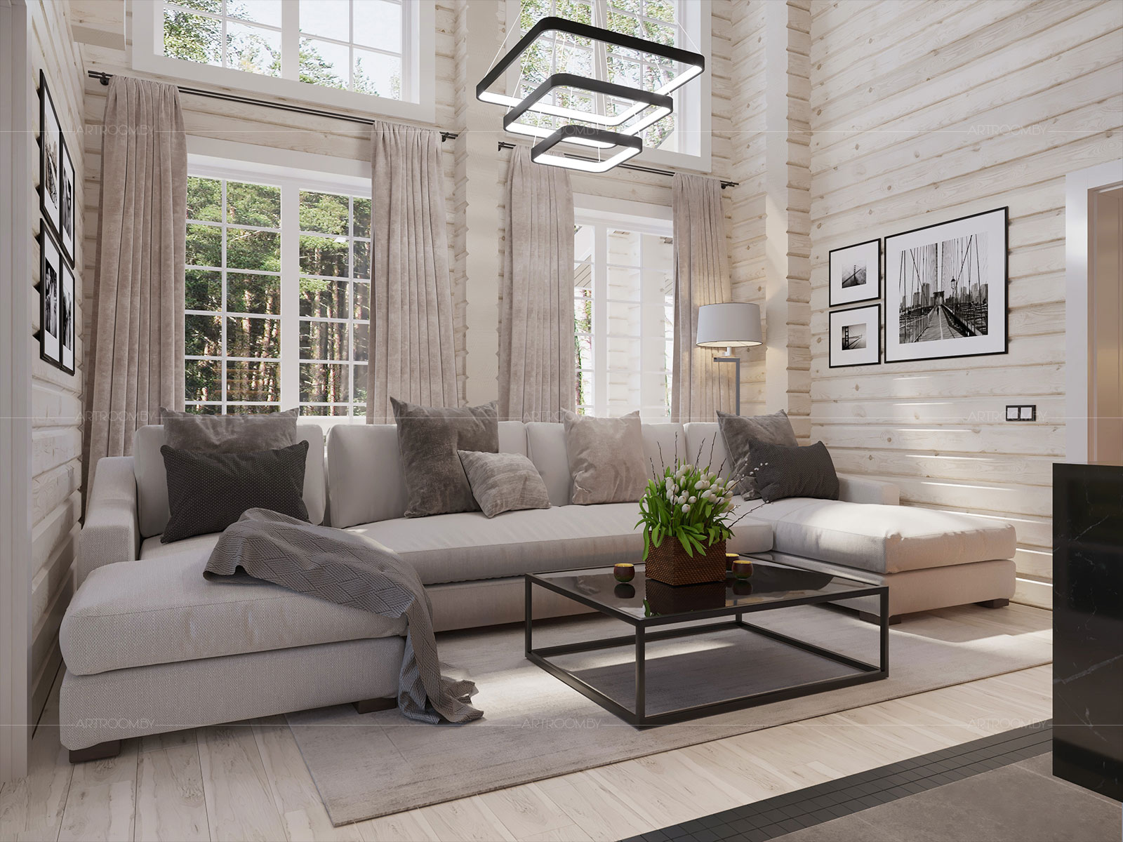 Фото 76 — Строительство дома из бруса: экологично и стильно