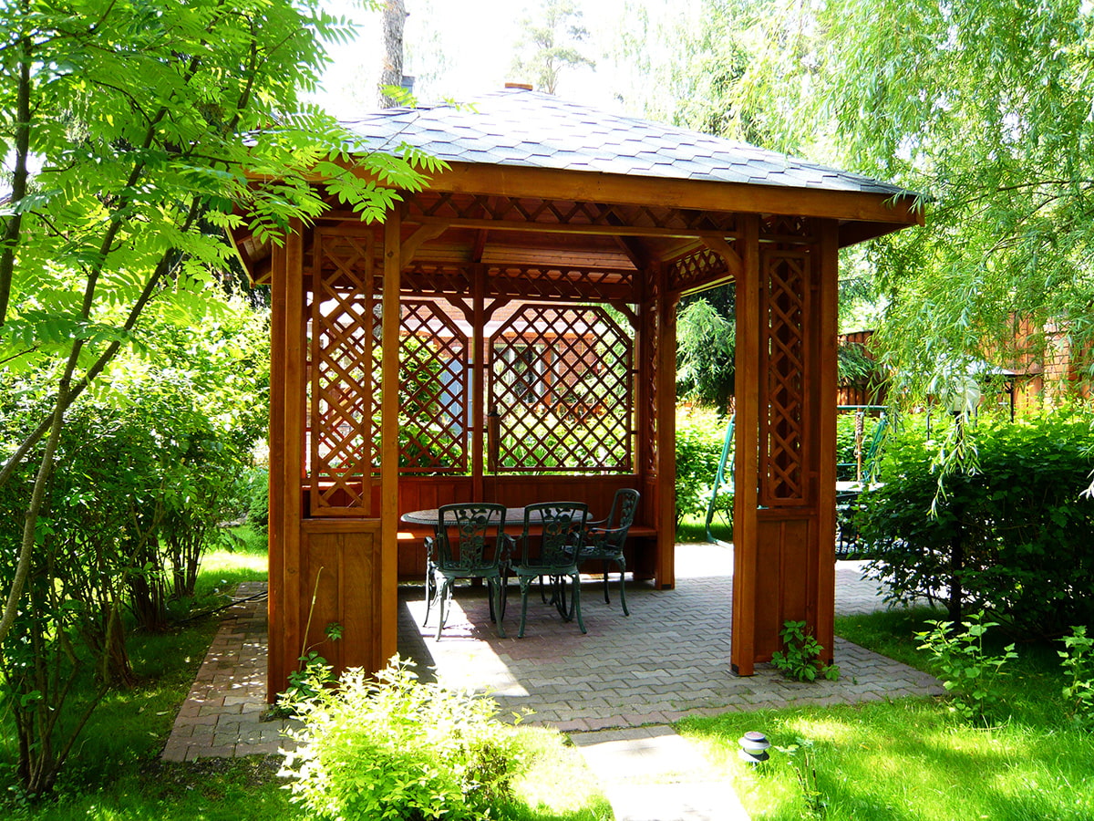 Фото 36 — Деревянные балки для строительства беседки