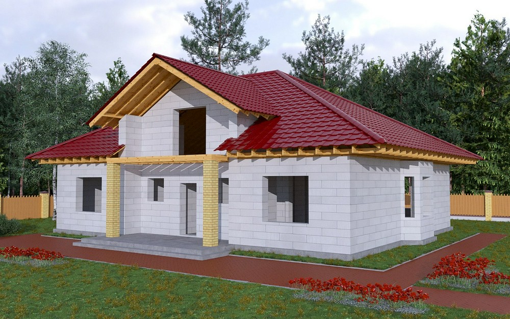 Фото 45 — Дом из газобетона: легко и надежно